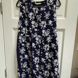 41 Hawthorn Blue and White Sleeveless Sundress